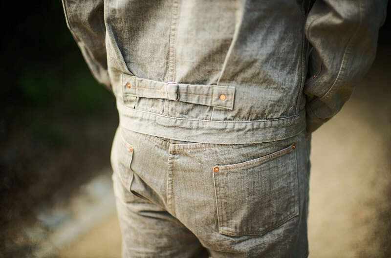 TCB jeans TCBジーンズ Two Cat's Waist Overall Logwood Brown ウエストオーバーオール ログウッドブラウン