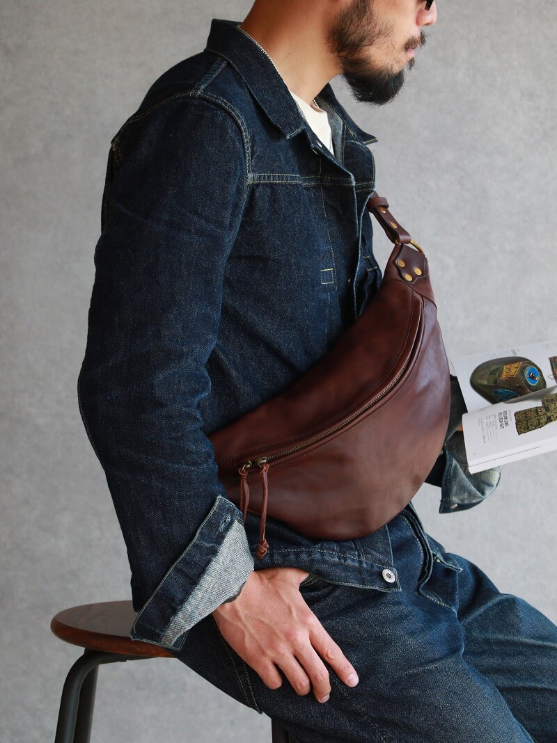 vasco ヴァスコ LEATHER WAIST BAG レザーウエストバッグ VS-243L