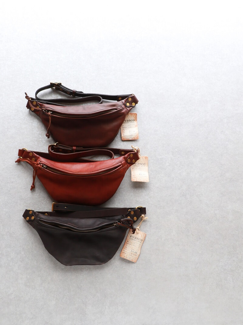 vasco ヴァスコ LEATHER WAIST BAG -SMALL レザーウエストバッグ スモール VS-242L