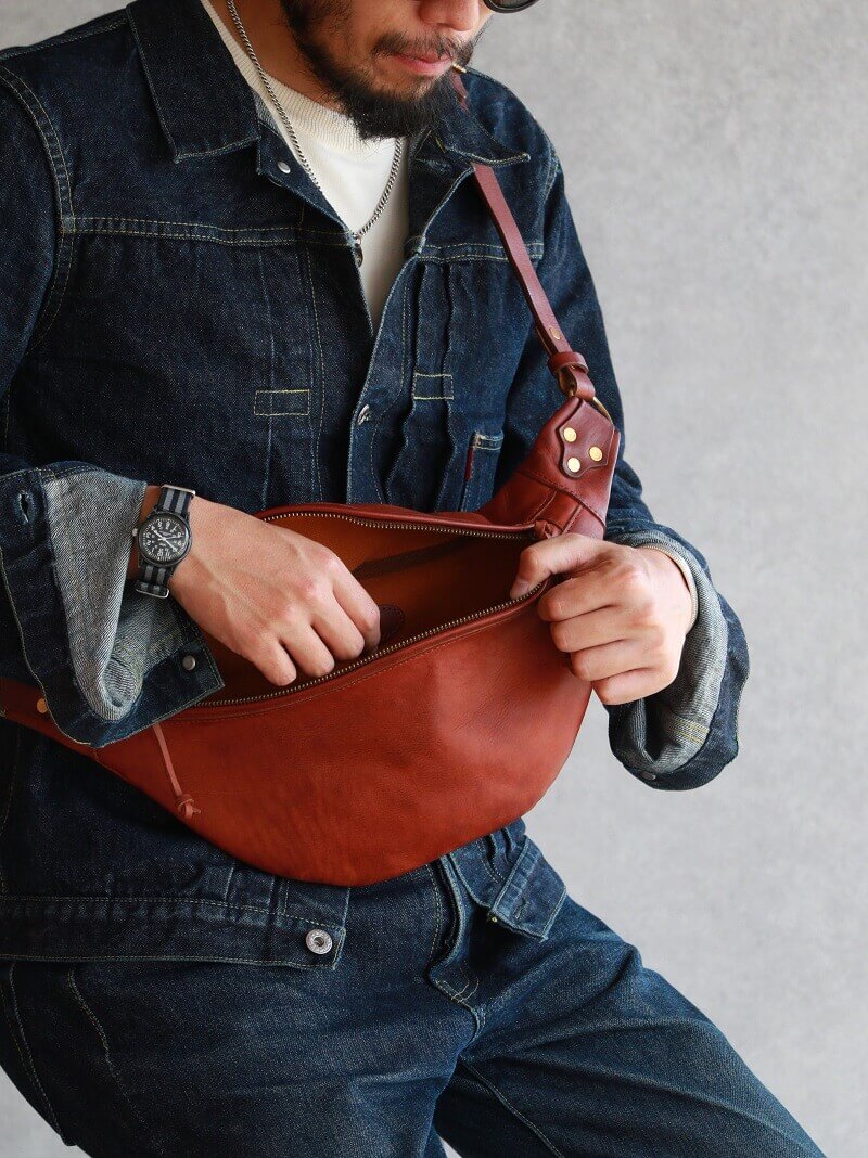 vasco ヴァスコ LEATHER WAIST BAG レザーウエストバッグ VS-243L