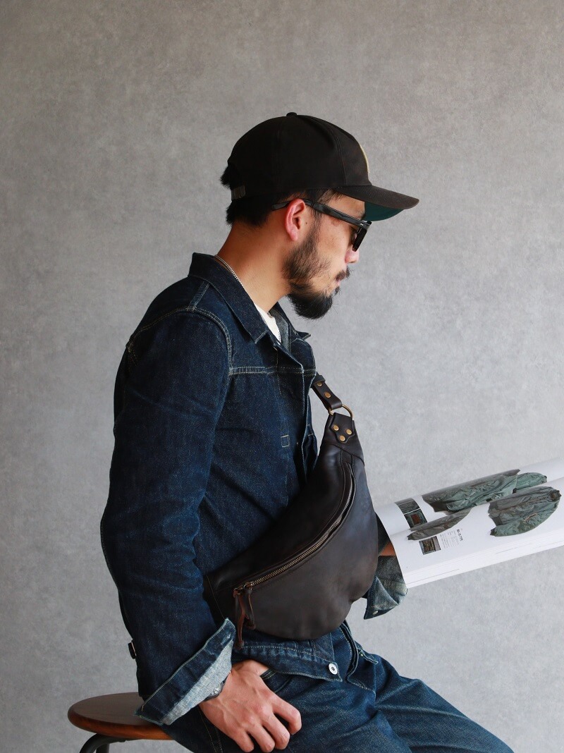 vasco ヴァスコ LEATHER WAIST BAG レザーウエストバッグ VS-243L