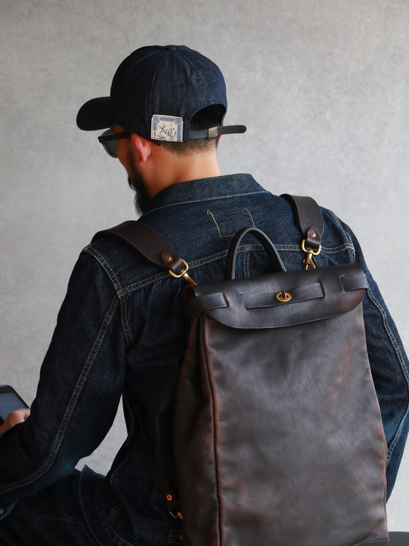 vasco ヴァスコ 別注 LEATHER VOYOGE 2WAY RUCKSACK レザーボヤージュ 2WAY リュックサック VS-206L