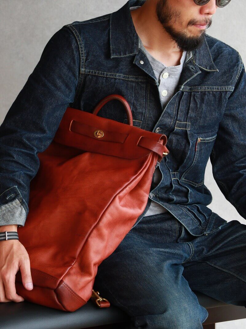 vasco ヴァスコ 別注 LEATHER VOYOGE 2WAY RUCKSACK レザーボヤージュ 2WAY リュックサック VS-206L