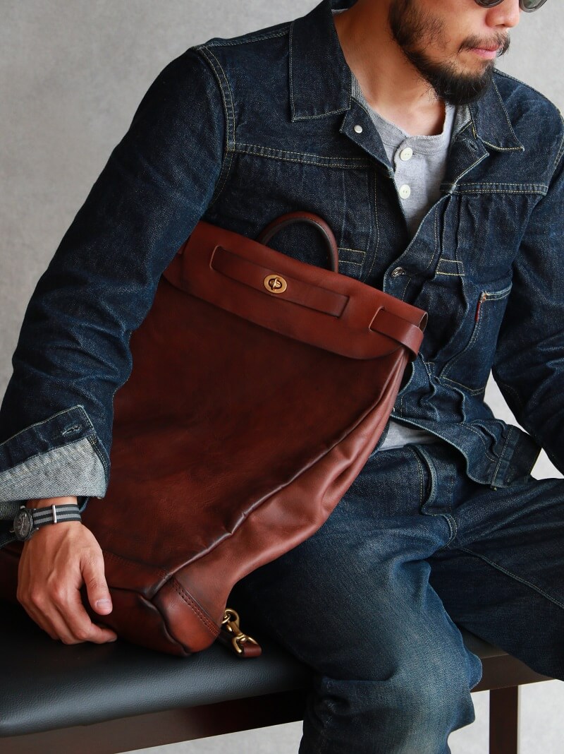 vasco ヴァスコ 別注 LEATHER VOYOGE 2WAY RUCKSACK レザーボヤージュ ...