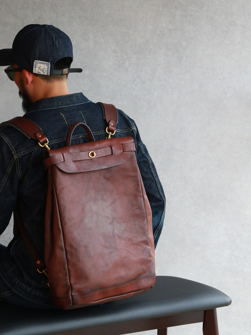 vasco ヴァスコ 別注 LEATHER VOYOGE 2WAY RUCKSACK レザーボヤージュ 2WAY リュックサック VS-206L