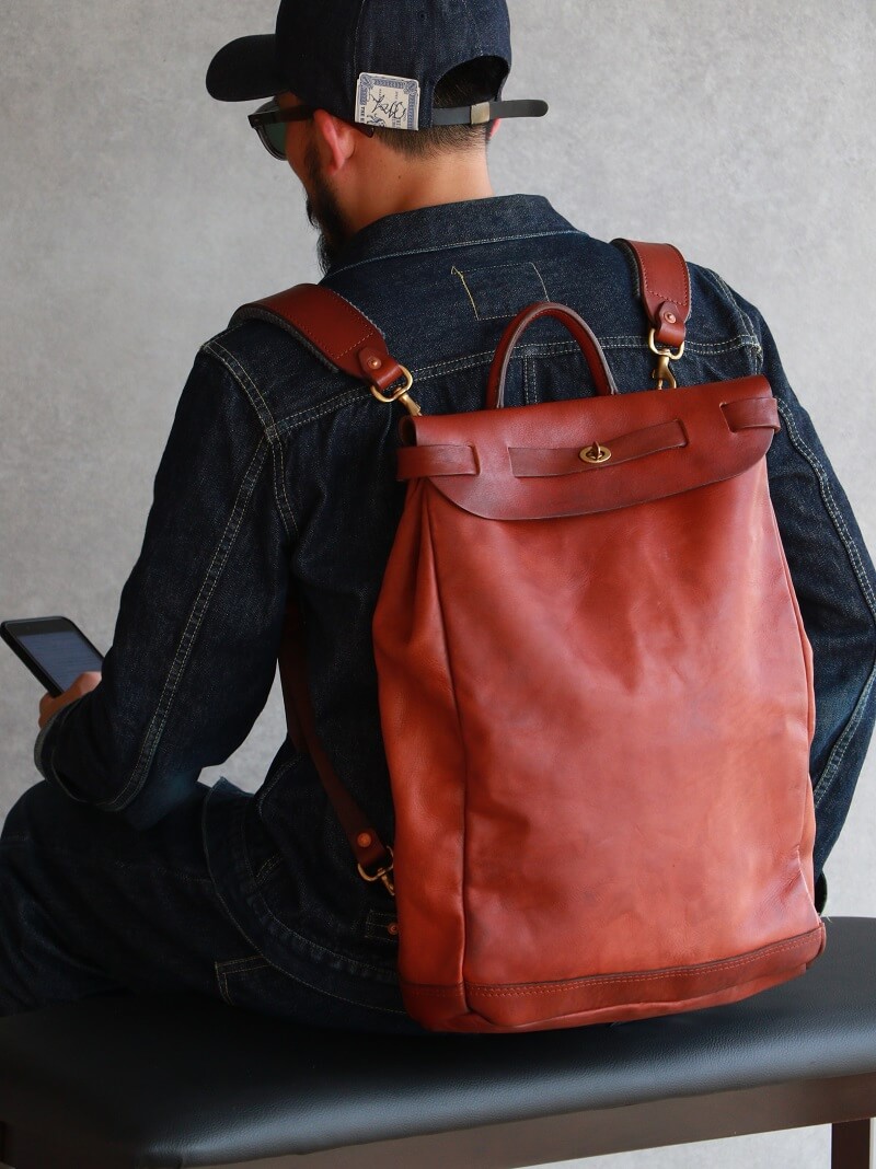 vasco ヴァスコ 別注 LEATHER VOYOGE 2WAY RUCKSACK レザーボヤージュ 2WAY リュックサック VS-206L