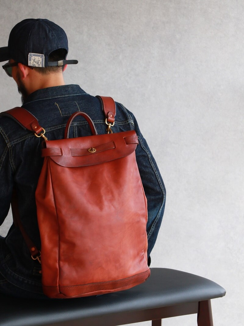 vasco ヴァスコ 別注 LEATHER VOYOGE 2WAY RUCKSACK レザーボヤージュ 2WAY リュックサック VS-206L