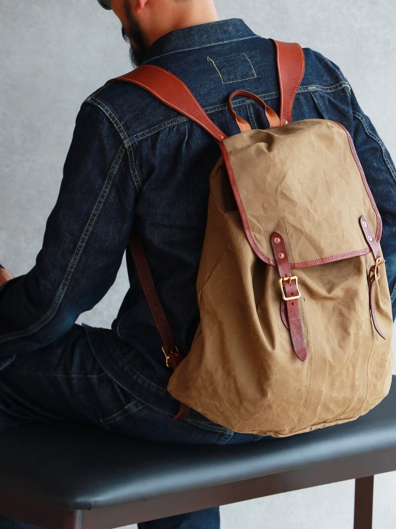 vasco ヴァスコ CANVAS × LEATHER ARMY RUCKSACK Type2 キャンバス×レザー アーミーリュックサック タイプ2 VS-204P2