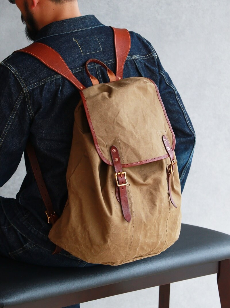 vasco ヴァスコ CANVAS × LEATHER ARMY RUCKSACK Type2 キャンバス×レザー アーミーリュックサック タイプ2 VS-204P2