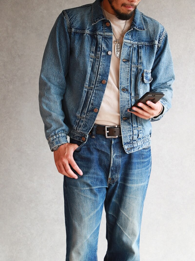 TCB jeans TCBジーンズ 別注 TCB 30's Jacket Aging Model デニム