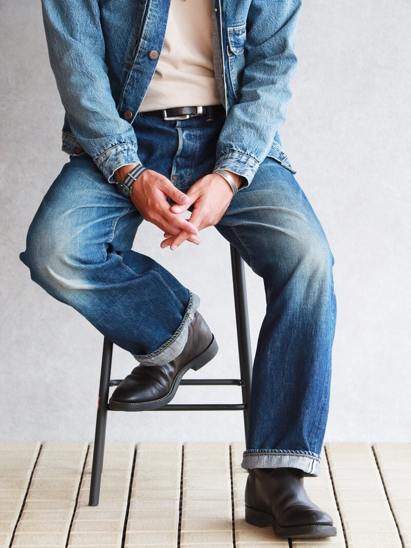 TCB jeans TCBジーンズ 別注 TCB 30's Jacket Aging Model デニム