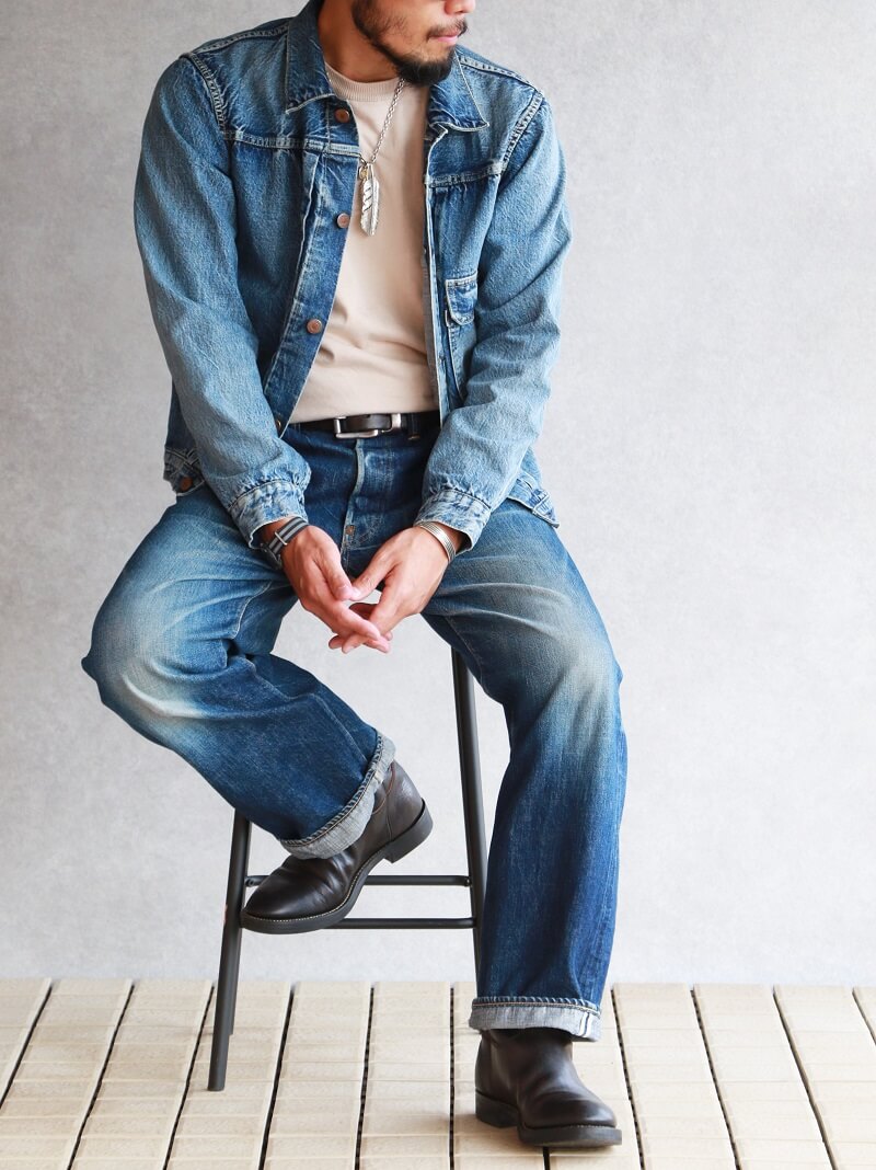 TCB jeans TCBジーンズ 別注 TCB 30's Jacket Aging Model デニム