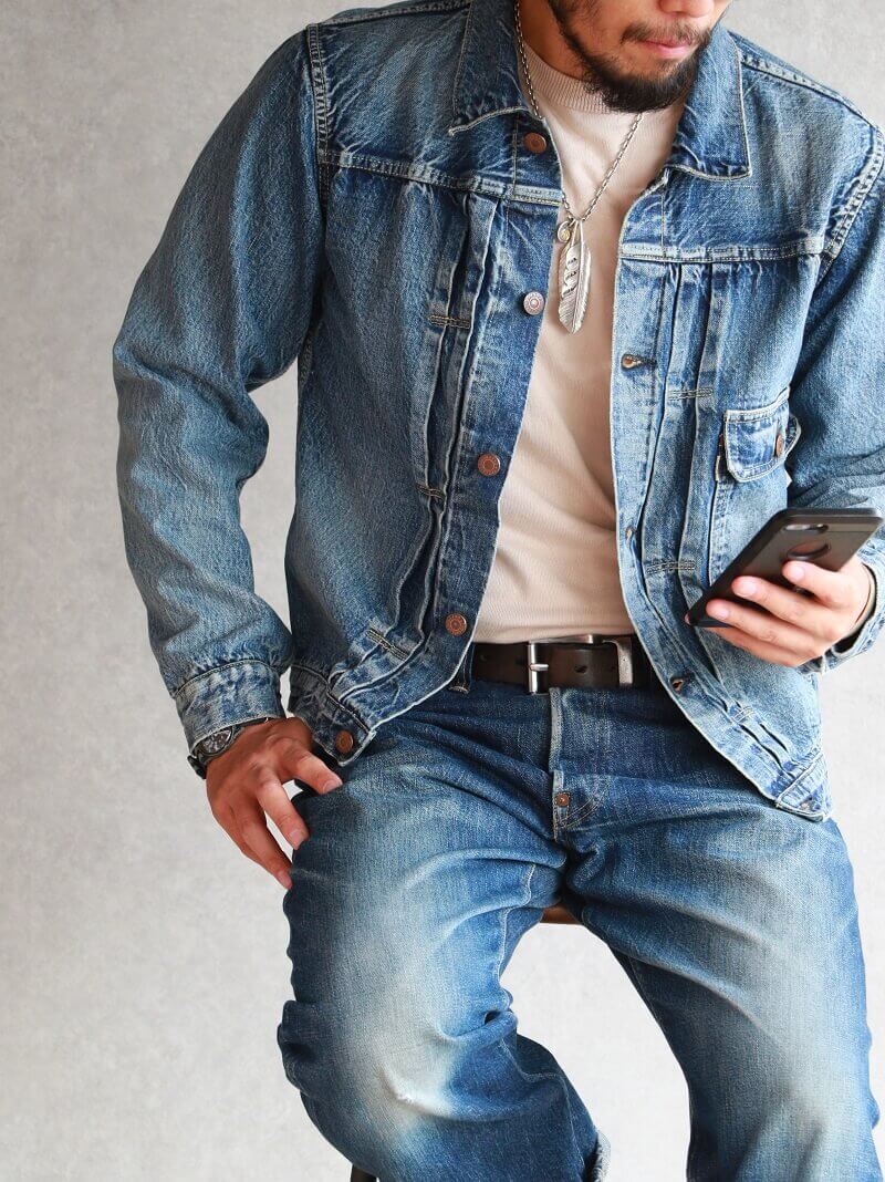 TCB jeans TCBジーンズ 別注 TCB 30's Jacket Aging Model デニム 