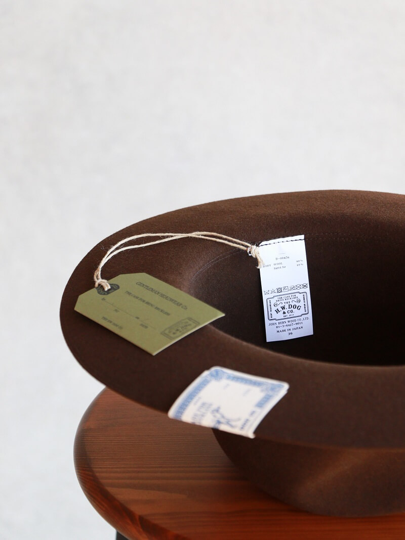 THE H.W.DOG&CO. ザ エイチ ダブリュー ドッグ アンド コー TRAVELERS RABBIT HAT トラベラーズラビットハット D-00476