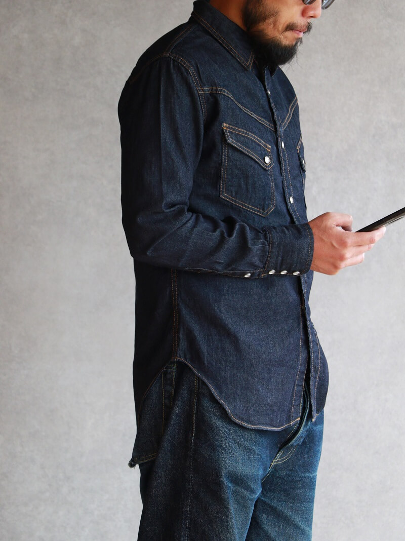 Tcb Jeans Tcbジーンズ Tcb Ranchman Shirt Denim ランチマンウエスタンシャツ デニム Qurious キュリアス 新潟 通販