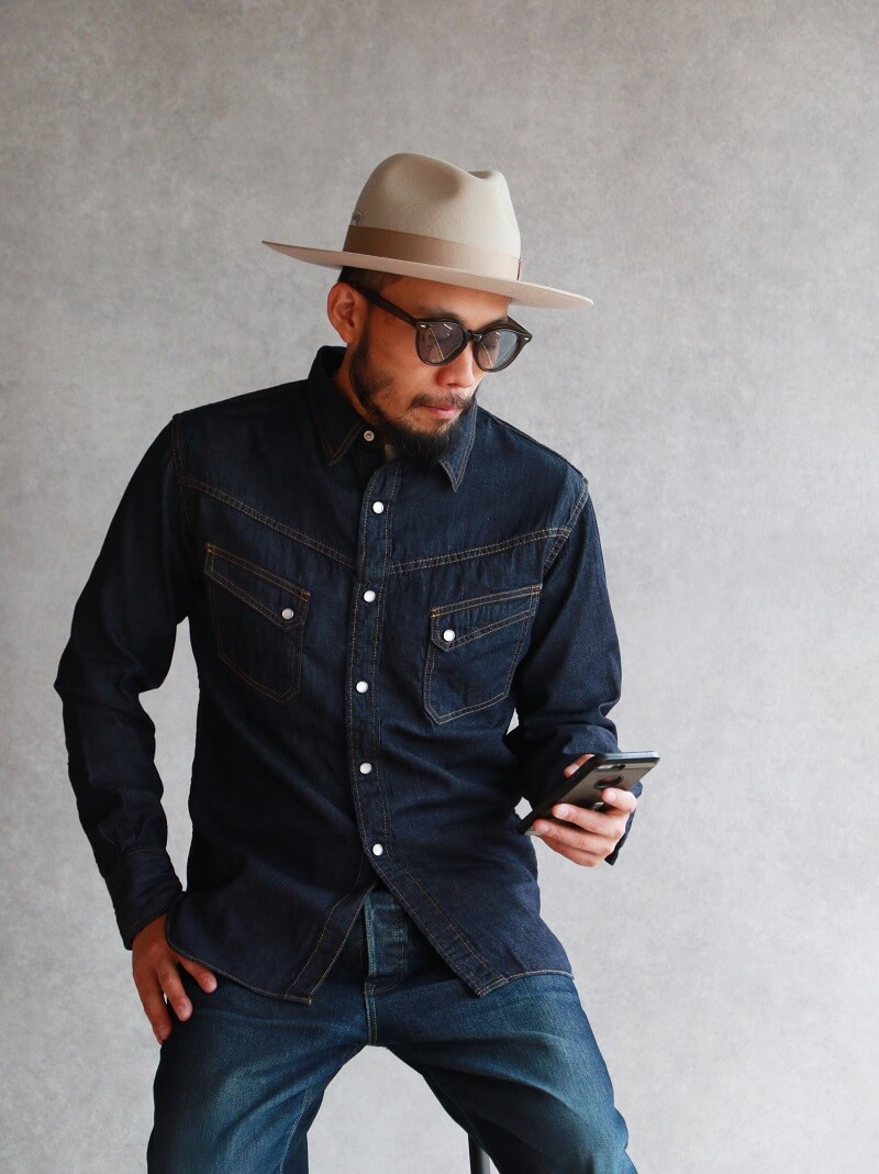 Tcb Jeans Tcbジーンズ Tcb Ranchman Shirt Denim ランチマンウエスタンシャツ デニム Qurious キュリアス 新潟 通販