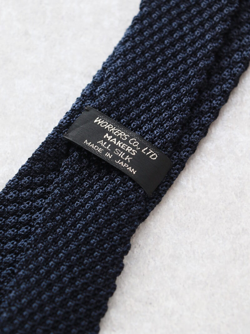 ワーカーズ WORKERS  Silk Knit Tie シルクニットタイ