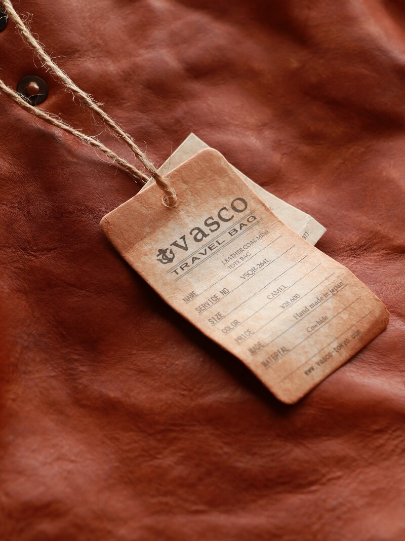 vasco ヴァスコ 別注 LEATHER COAL MINE TOTE BAG レザーコールマイントートバッグ VSQR-264L