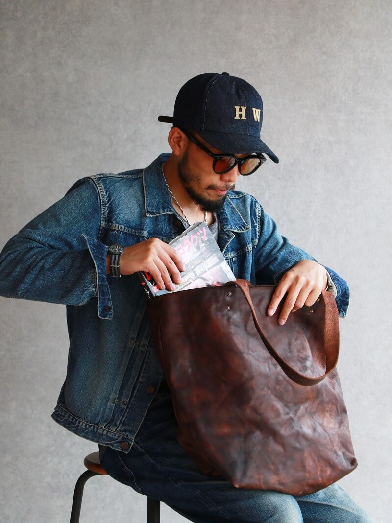 vasco ヴァスコ 別注 LEATHER COAL MINE TOTE BAG レザーコールマイントートバッグ VSQR-264L