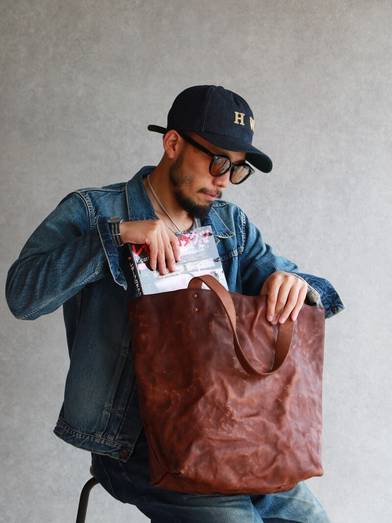 vasco ヴァスコ 別注 LEATHER COAL MINE TOTE BAG レザーコールマイントートバッグ VSQR-264L