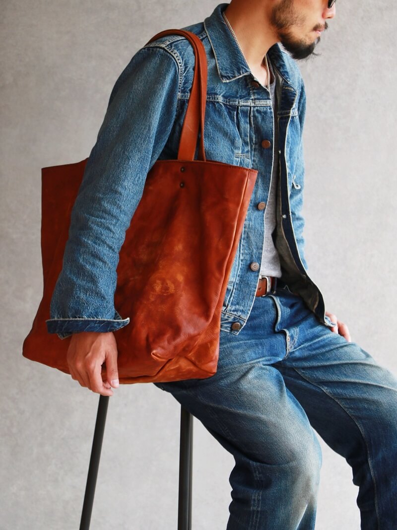 vasco ヴァスコ 別注 LEATHER COAL MINE TOTE BAG レザーコールマイントートバッグ VSQR-264L