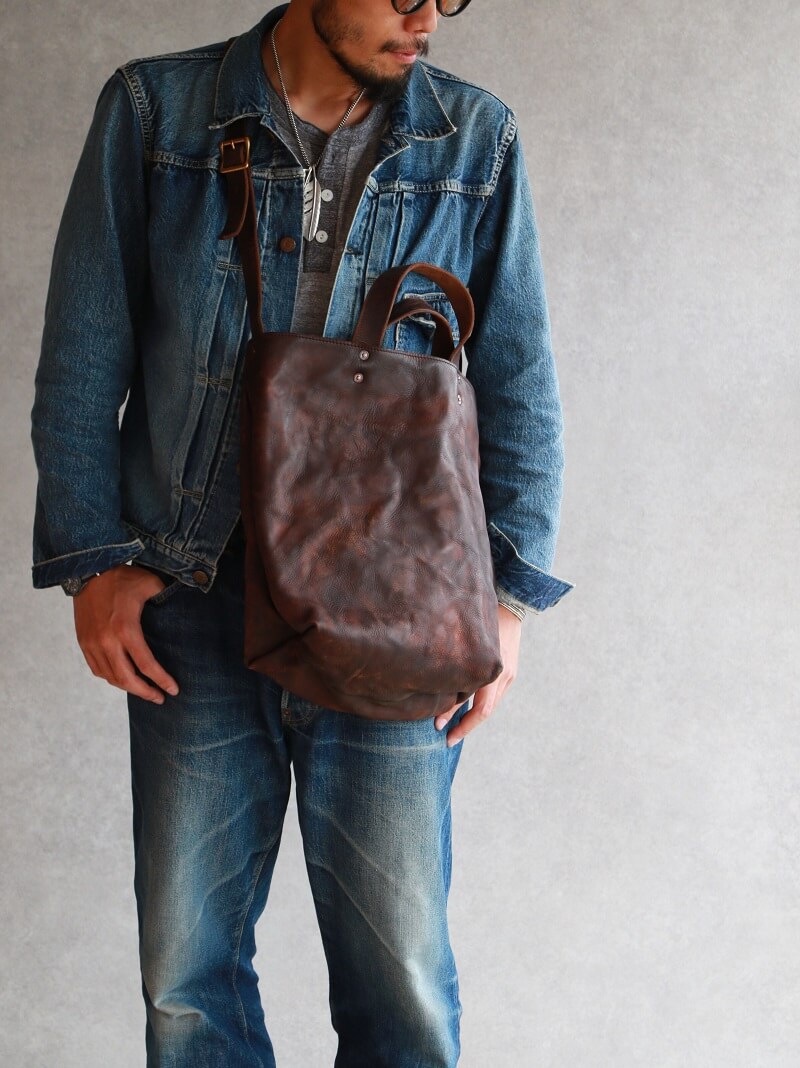 vasco ヴァスコ 別注 LEATHER COAL MINE 2WAY BAG レザーコールマイン2WAYバッグ VSQR-264TL