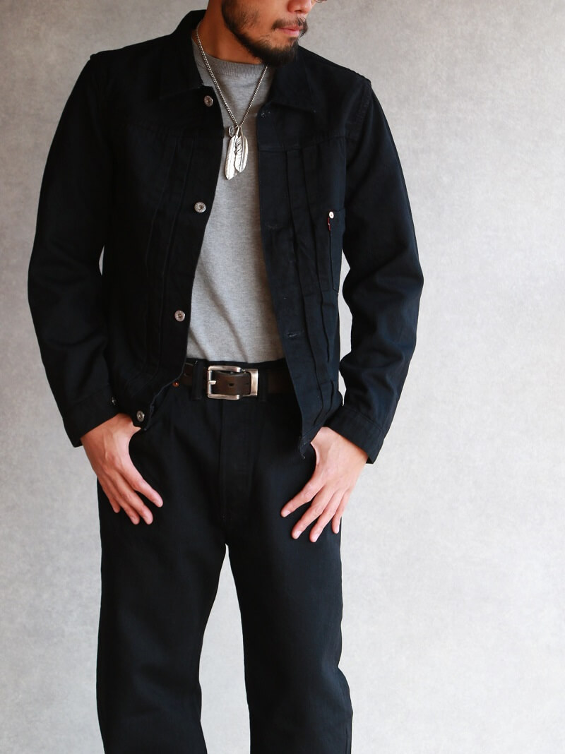 TCB jeans TCBジーンズ S40's Jacket Black & Black 大戦モデル ジャケット ブラックデニム Qurious