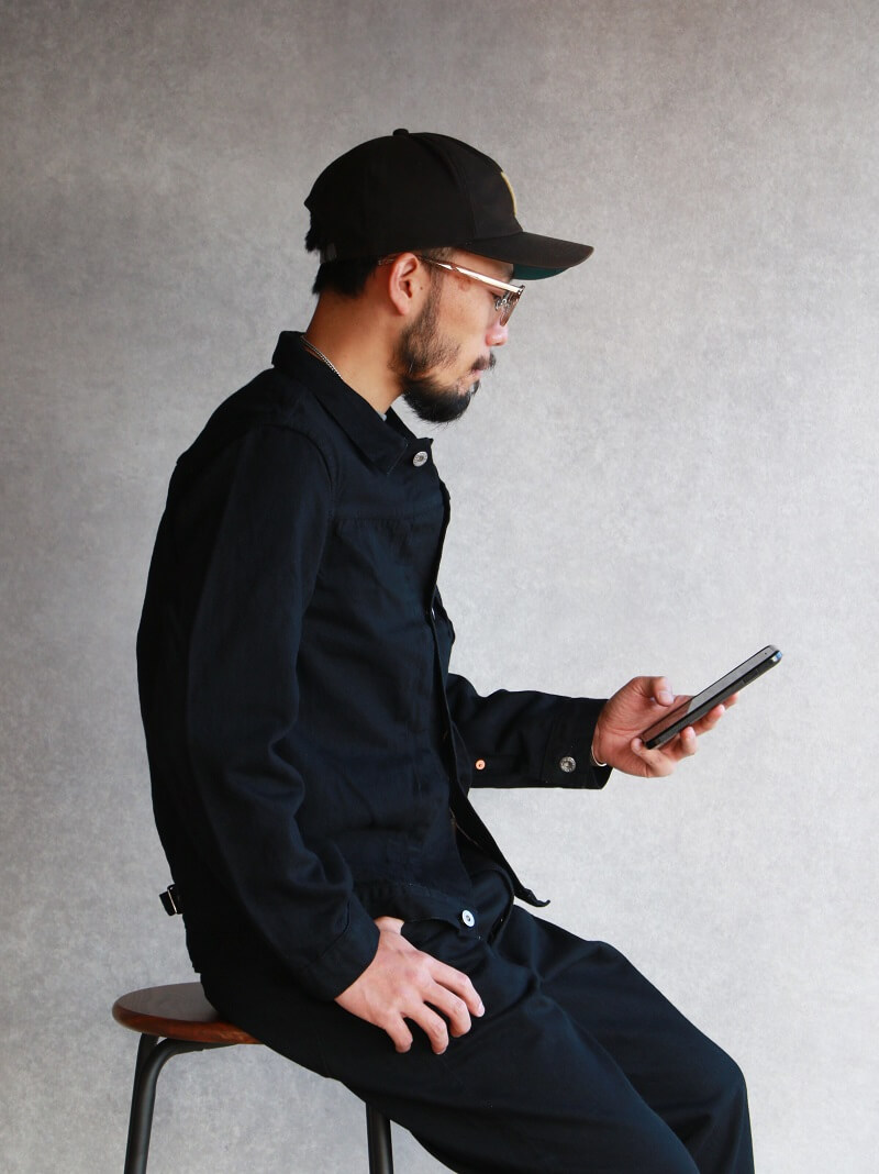 TCB jeans TCBジーンズ S40's Jacket Black & Black 大戦モデル ジャケット ブラックデニム Qurious