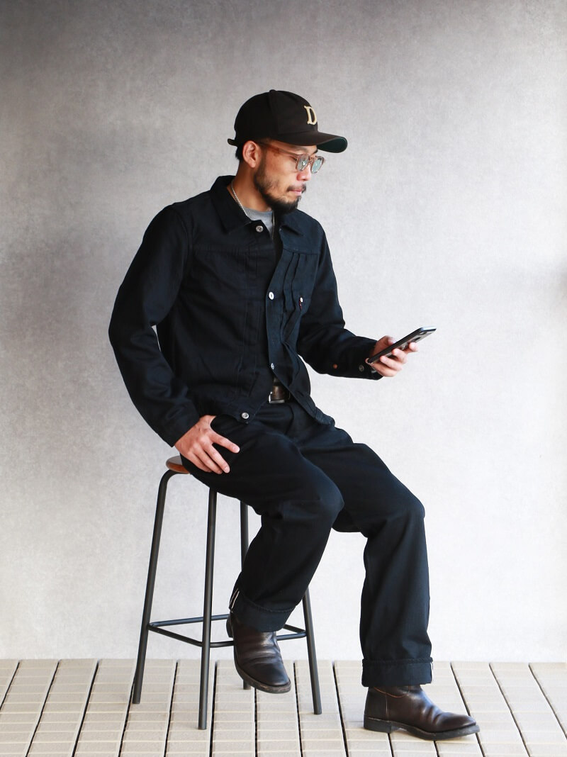 TCB jeans TCBジーンズ S40's Jeans Black & Black 大戦モデル ジーンズ ブラックデニム