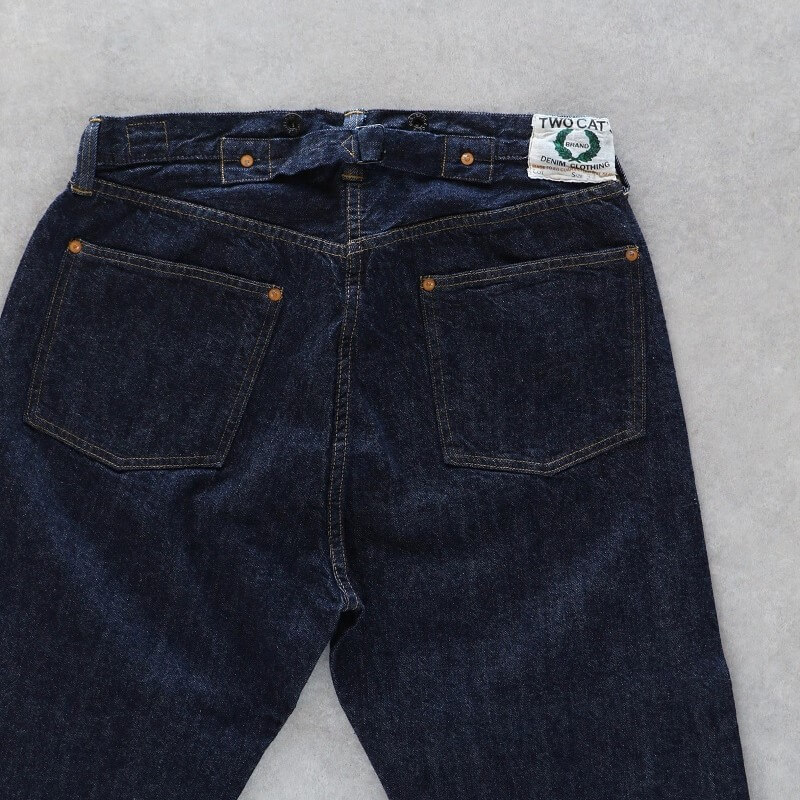 TCB jeans TCBジーンズ Two Cat's Waist Overall Natural Indigo ウエストオーバーオール ナチュラルインディゴ