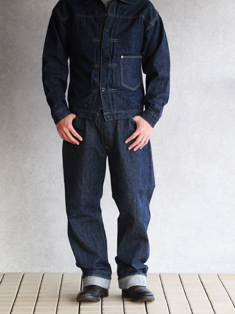 TCB jeans TCBジーンズ Two Cat's Waist Overall Natural Indigo ウエストオーバーオール ナチュラルインディゴ