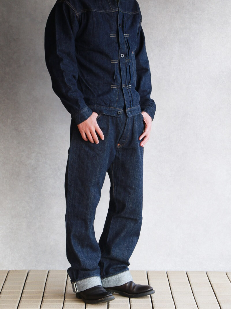 TCB jeans TCBジーンズ Two Cat's Waist Overall Natural Indigo ウエストオーバーオール ナチュラルインディゴ