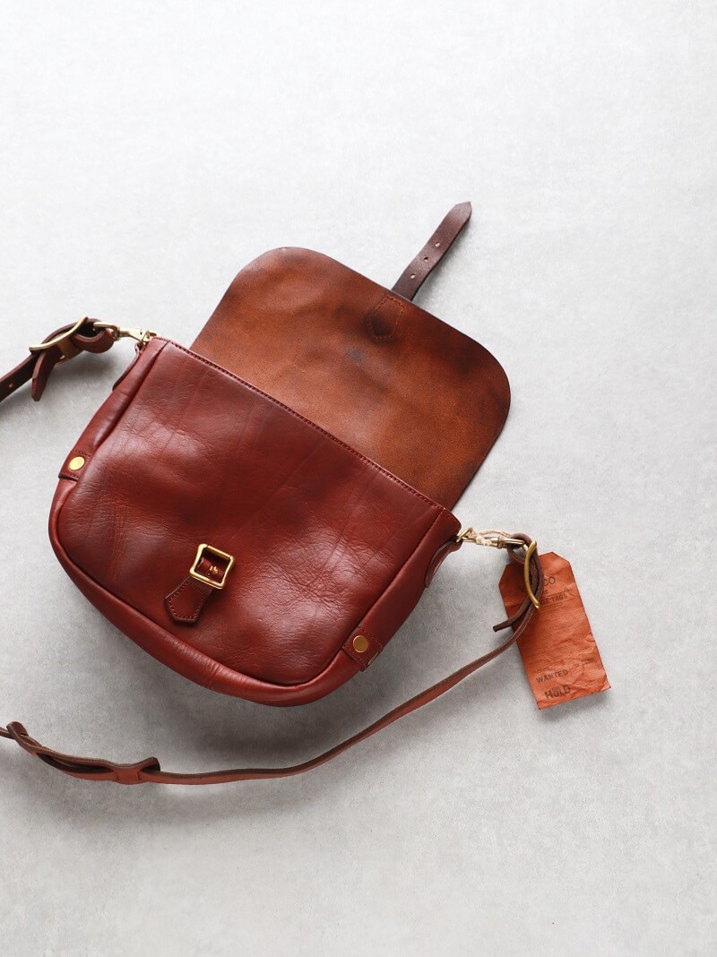 vasco ヴァスコ LEATHER POSTMAN SHOULDER BAG SMALL レザーポストマンショルダーバッグ スモール 刻印ナシ キャメル VS-249L