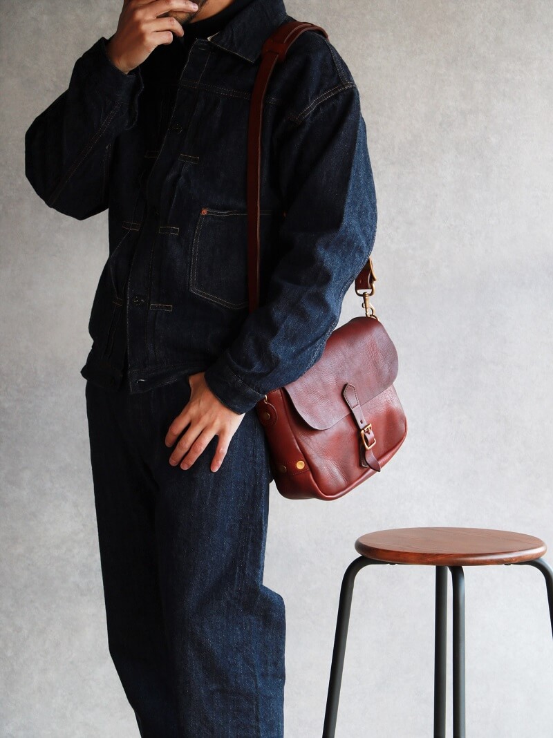 vasco ヴァスコ LEATHER POSTMAN SHOULDER BAG SMALL レザーポストマンショルダーバッグ スモール 刻印ナシ キャメル VS-249L