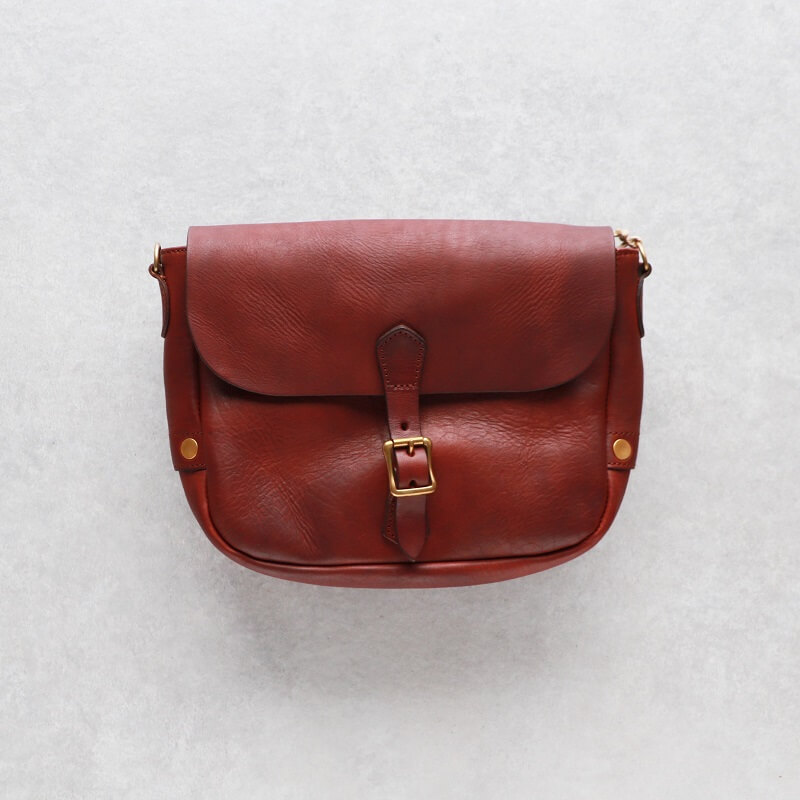 vasco ヴァスコ LEATHER POSTMAN SHOULDER BAG SMALL レザーポストマンショルダーバッグ スモール 刻印ナシ キャメル VS-249L