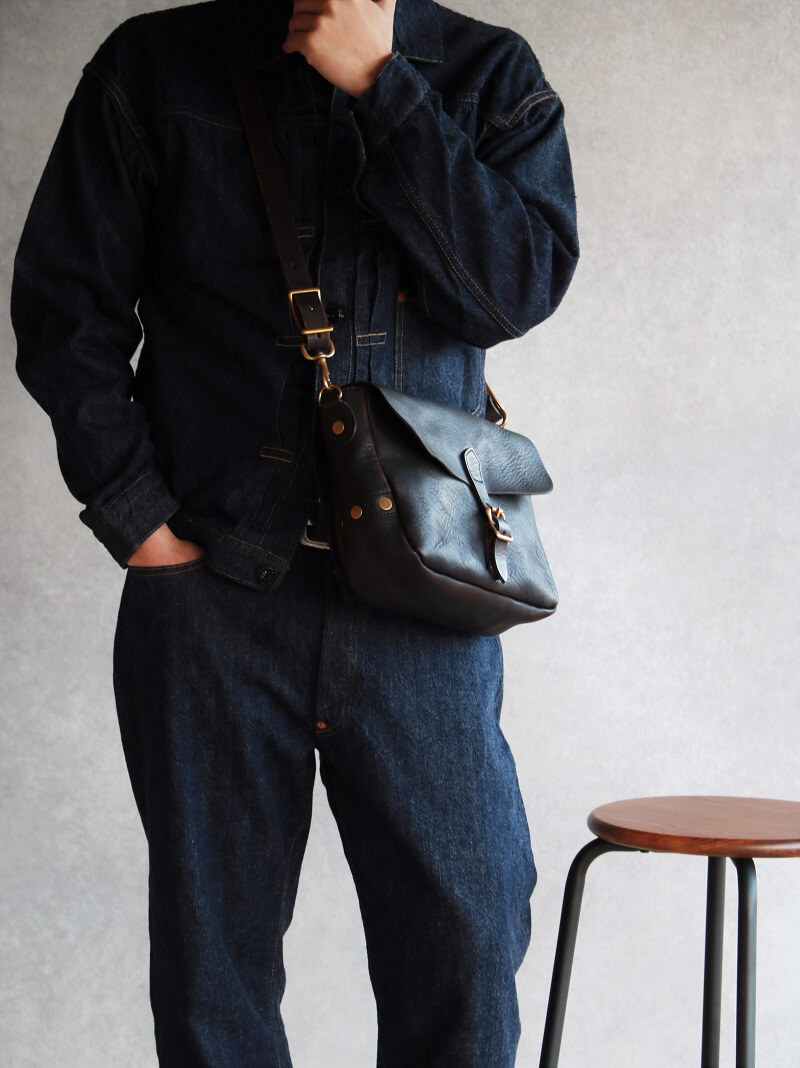 vasco ヴァスコ LEATHER POSTMAN SHOULDER BAG SMALL レザーポストマンショルダーバッグ スモール 刻印ナシ キャメル VS-249L