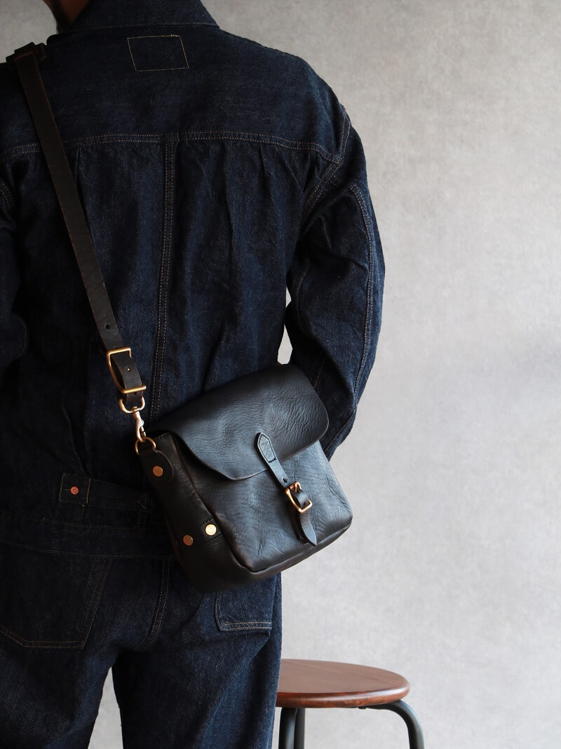 vasco ヴァスコ LEATHER POSTMAN SHOULDER BAG SMALL レザーポストマンショルダーバッグ スモール 刻印ナシ キャメル VS-249L