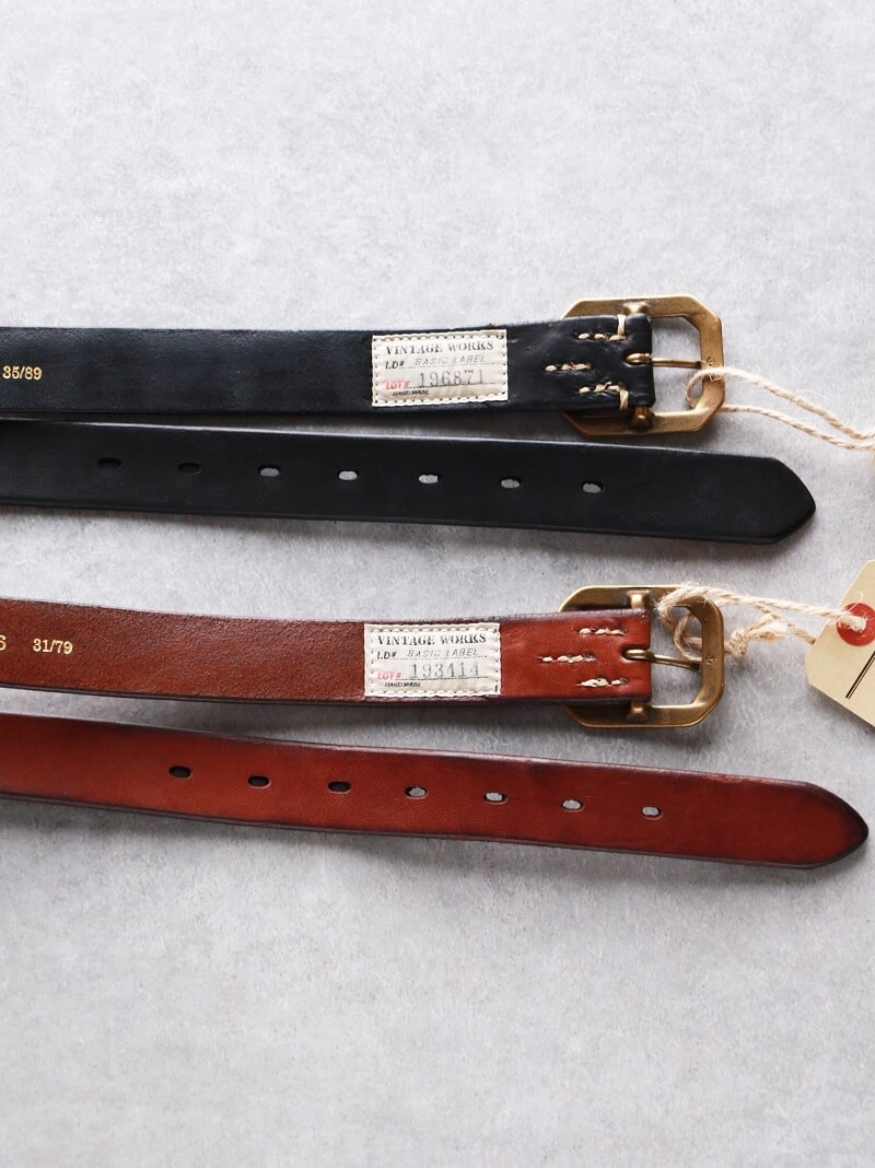 Vintage Works ヴィンテージワークス Leather belt 7Hole レザーベルト 7ホール DH5726