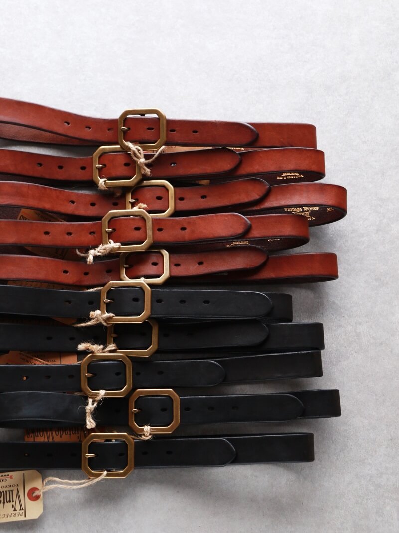 Vintage Works ヴィンテージワークス Leather belt 7Hole レザーベルト