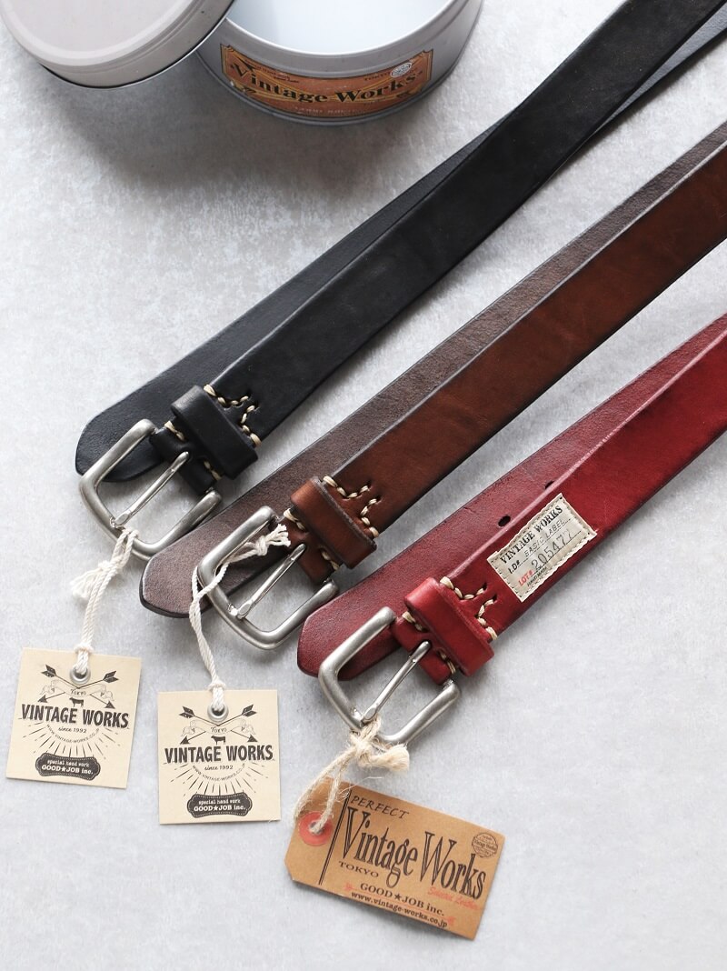 Vintage Works ヴィンテージワークス Leather belt レザーベルト DH5702