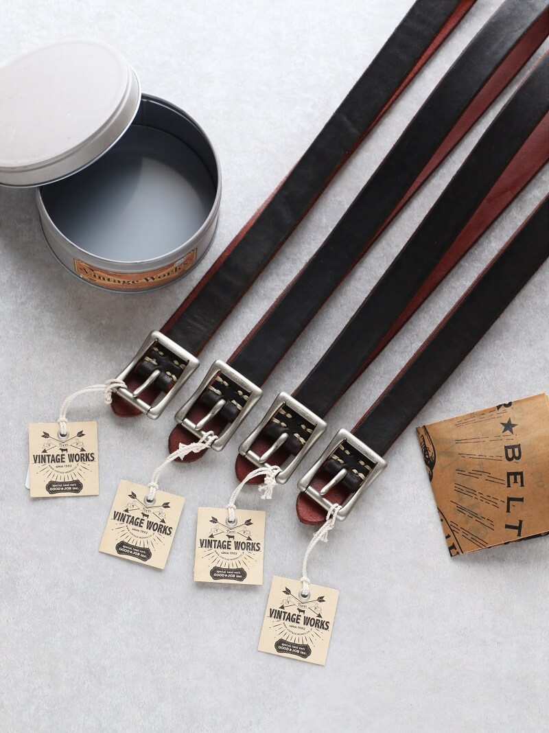 Vintage Works ヴィンテージワークス Leather belt 5Hole レザーベルト 