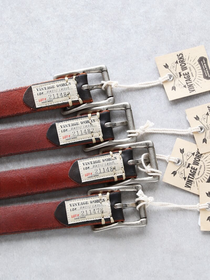 Vintage Works ヴィンテージワークス Leather belt 5Hole レザーベルト ...
