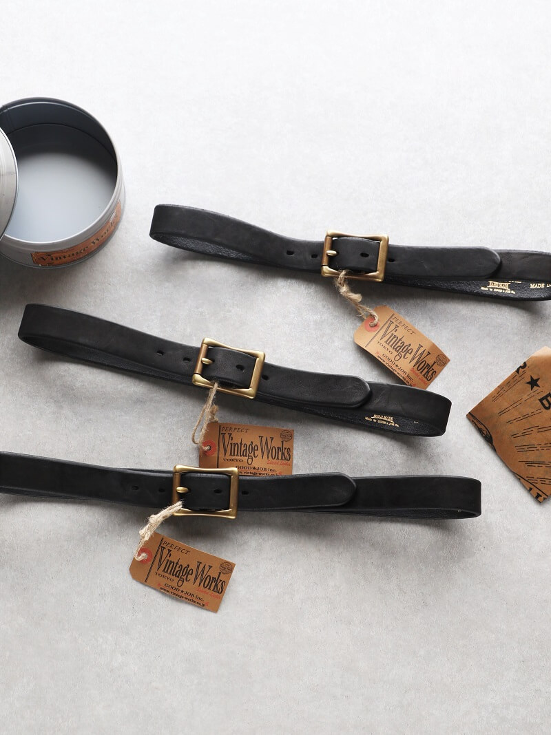 Vintage Works ヴィンテージワークス Leather belt レザーベルト 