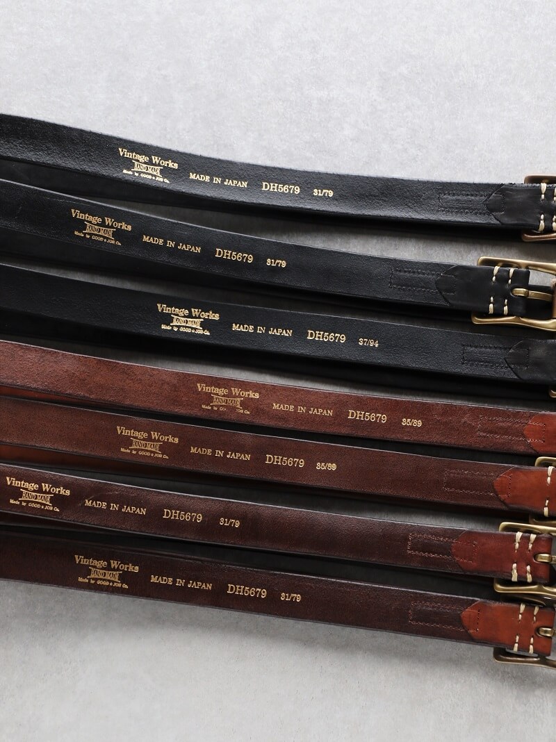 Vintage Works ヴィンテージワークス Leather belt レザーベルト DH5679