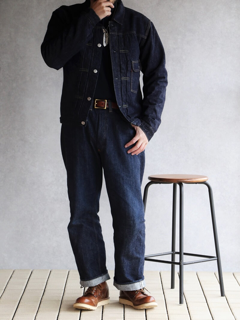 TCB jeans TCBジーンズ 2021AW 限定 Wool Lined Type 1 Jacket ウールブランケット付きデニムジャケット