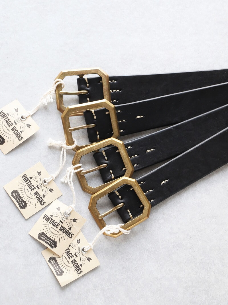 通販 激安◇ Vintage Works 本革ベルト 35inch 89cm DH5684 黒 tdh 