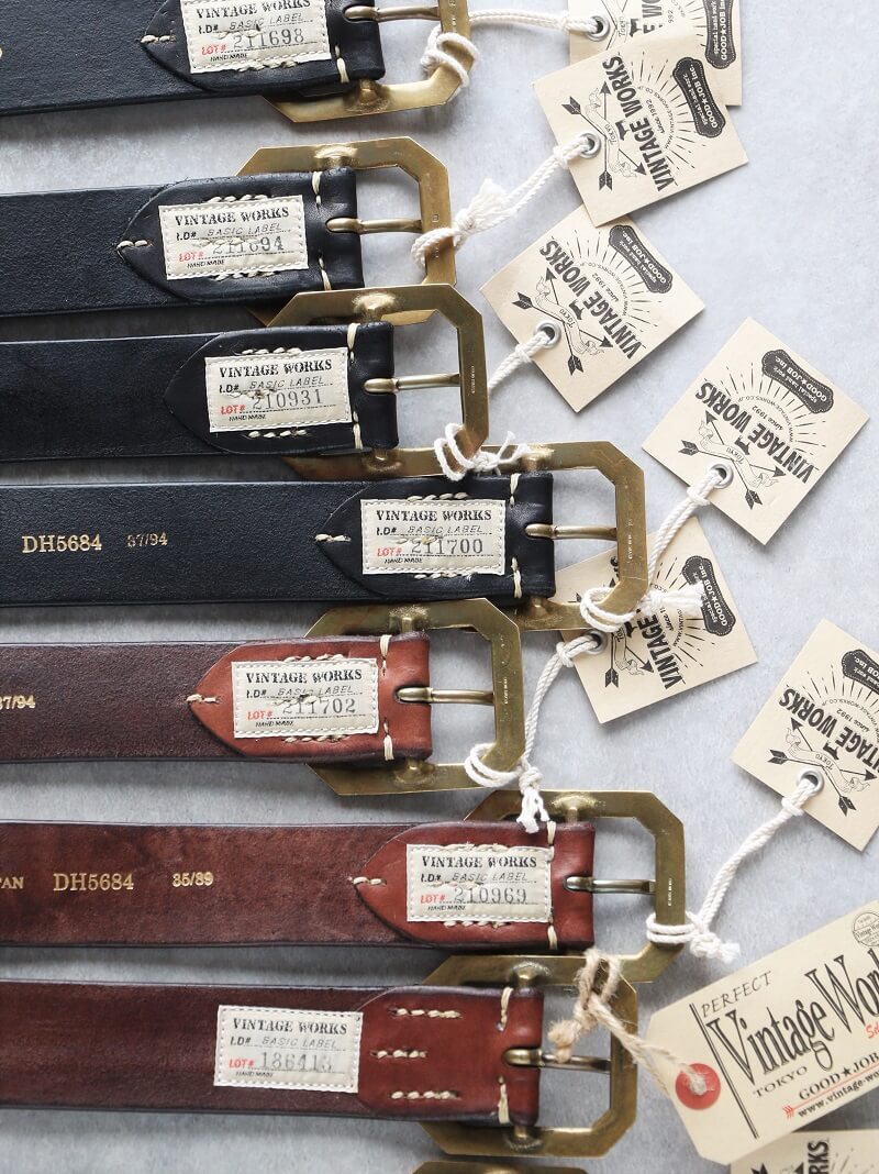 Vintage Works ヴィンテージワークス Leather belt 5Hole レザーベルト 5ホール DH5684