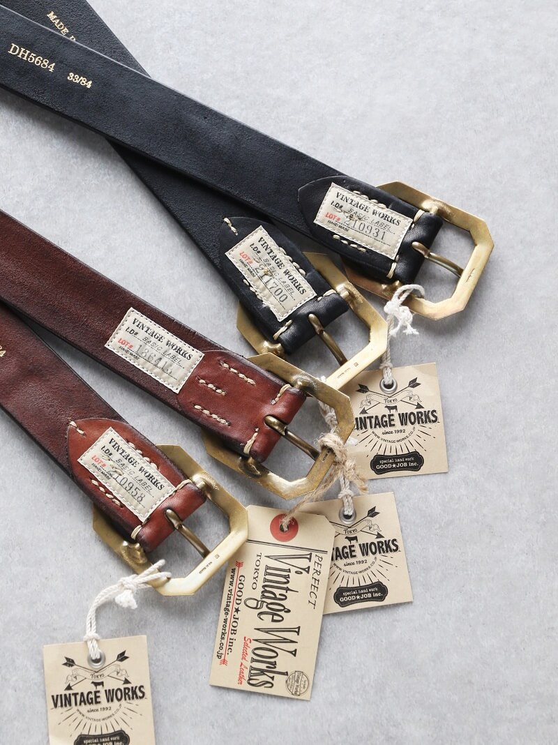 Vintage Works ヴィンテージワークス Leather belt 5Hole レザーベルト 5ホール DH5684