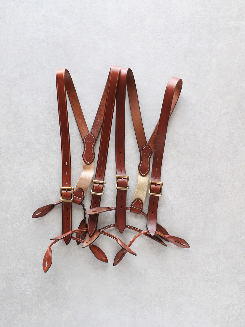 vasco ヴァスコ 別注 LEATHER SUSPENDER レザーサスペンダー