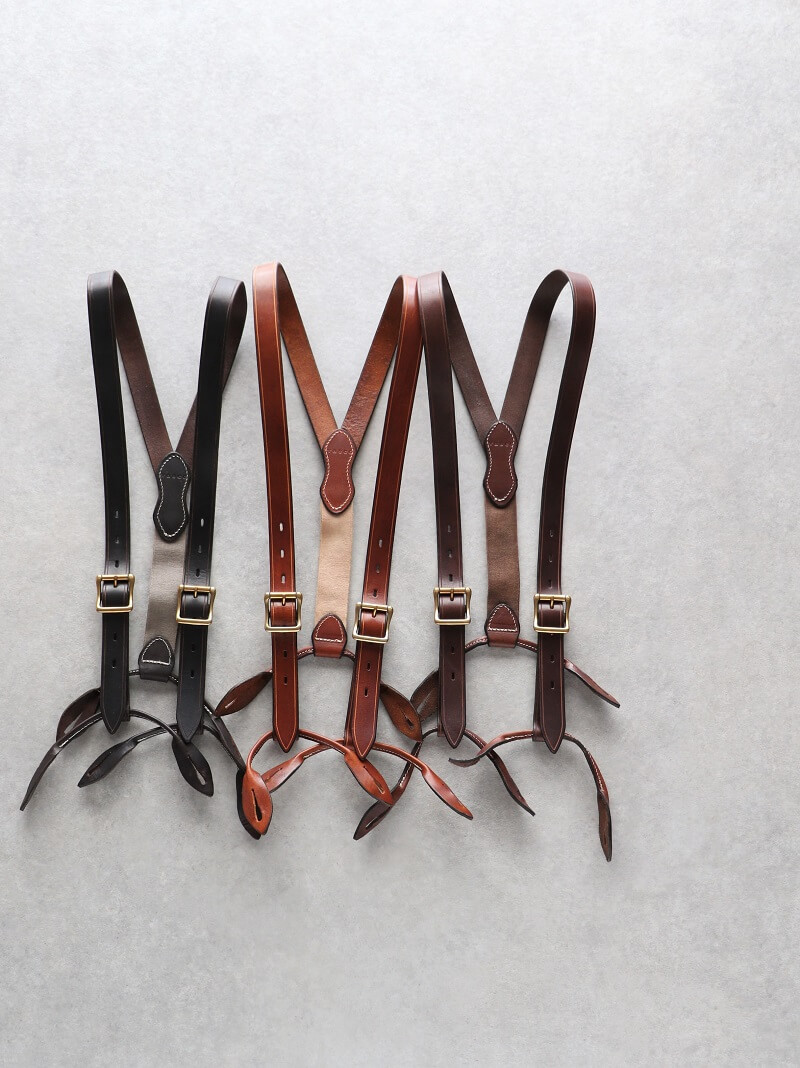 vasco ヴァスコ 別注 LEATHER SUSPENDER レザーサスペンダー